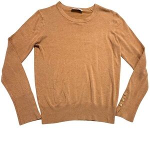 Zara Women’s Long Sleeve Sweater Top, Tan, Size Large